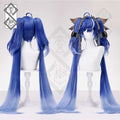 Wuthering Waves Iuno Cosplay Wig – Detachable Ponytail & Side Hairpiece, Realistic