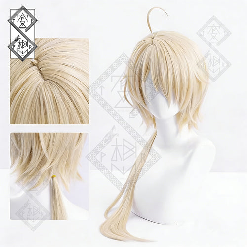 Arknights Mlynar Cosplay Wig – Short Braid with Animal Ears, Heat Resistant Synthetic Hair