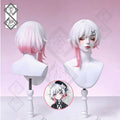 Magical Girl Witch Trials Ema Sakuraba Cosplay Wig – Pink & White Ombre, Realistic Synthetic Wig with Natural Hairline, Heat Resistant
