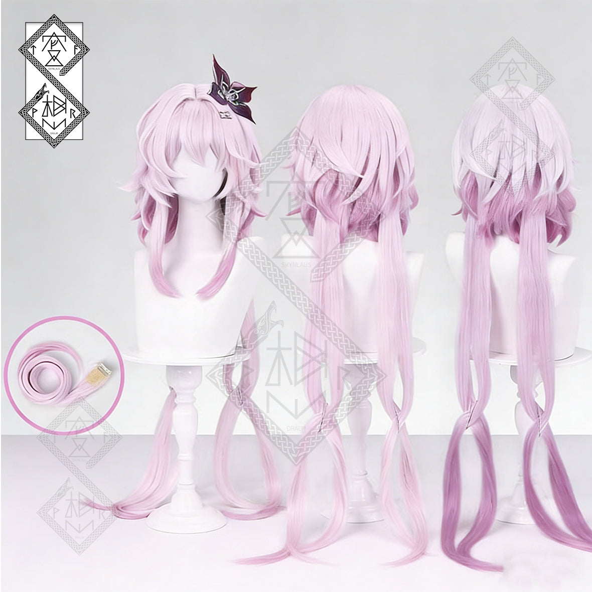 Honkai: Star Rail March 7th SP Evernight Cosplay Wig – Detachable Synthetic Hair(Ver.1)