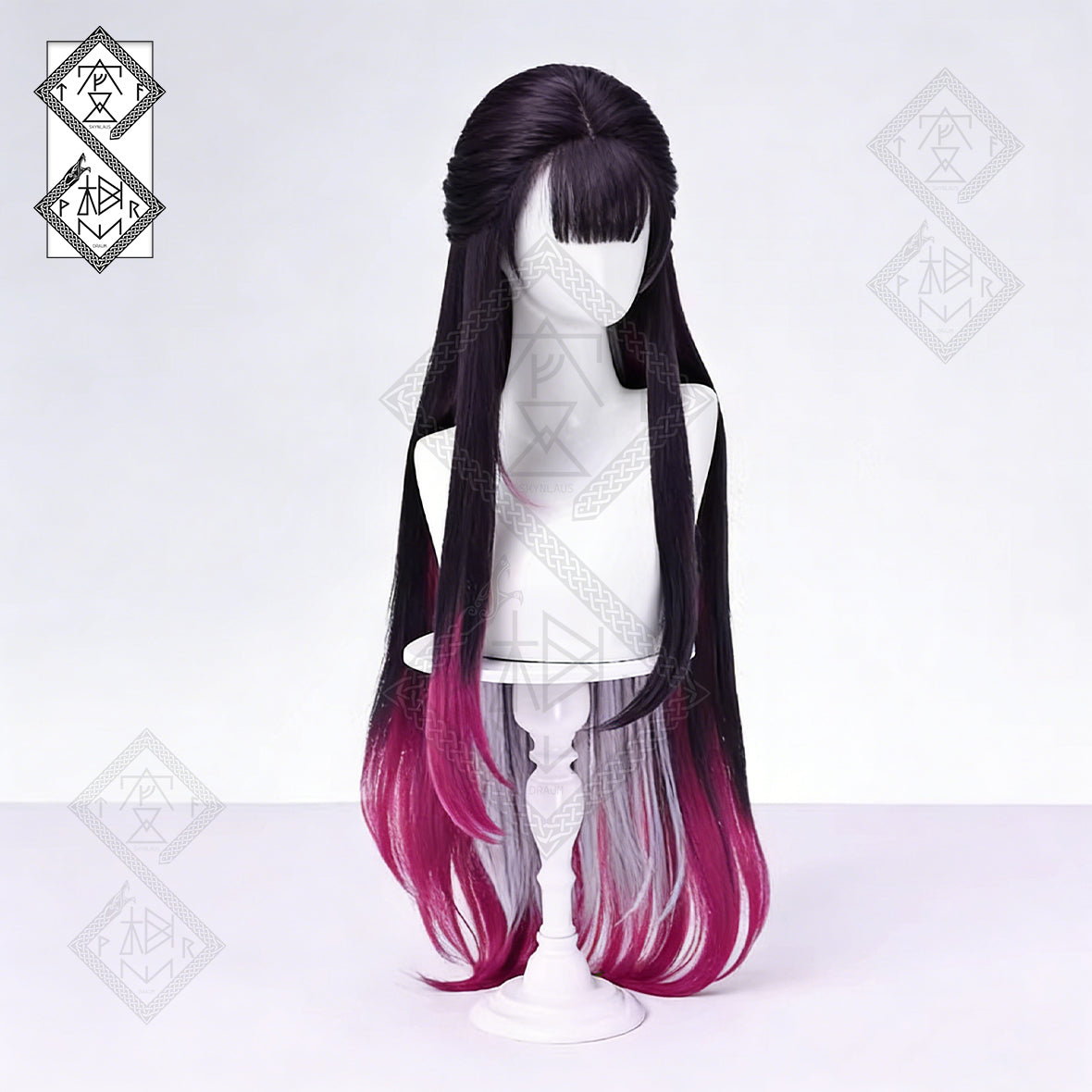 Honkai: Star Rail Hysilens Cosplay Wig – Mixed Gradient Color Realistic Scalp Synthetic Hair