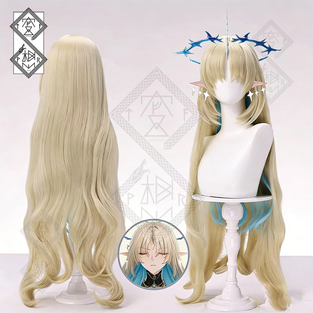 Wuthering Waves Cartethyia Fleurdelys Cosplay Wig Long Anime Synthetic Hair(Fleurdelys Style)