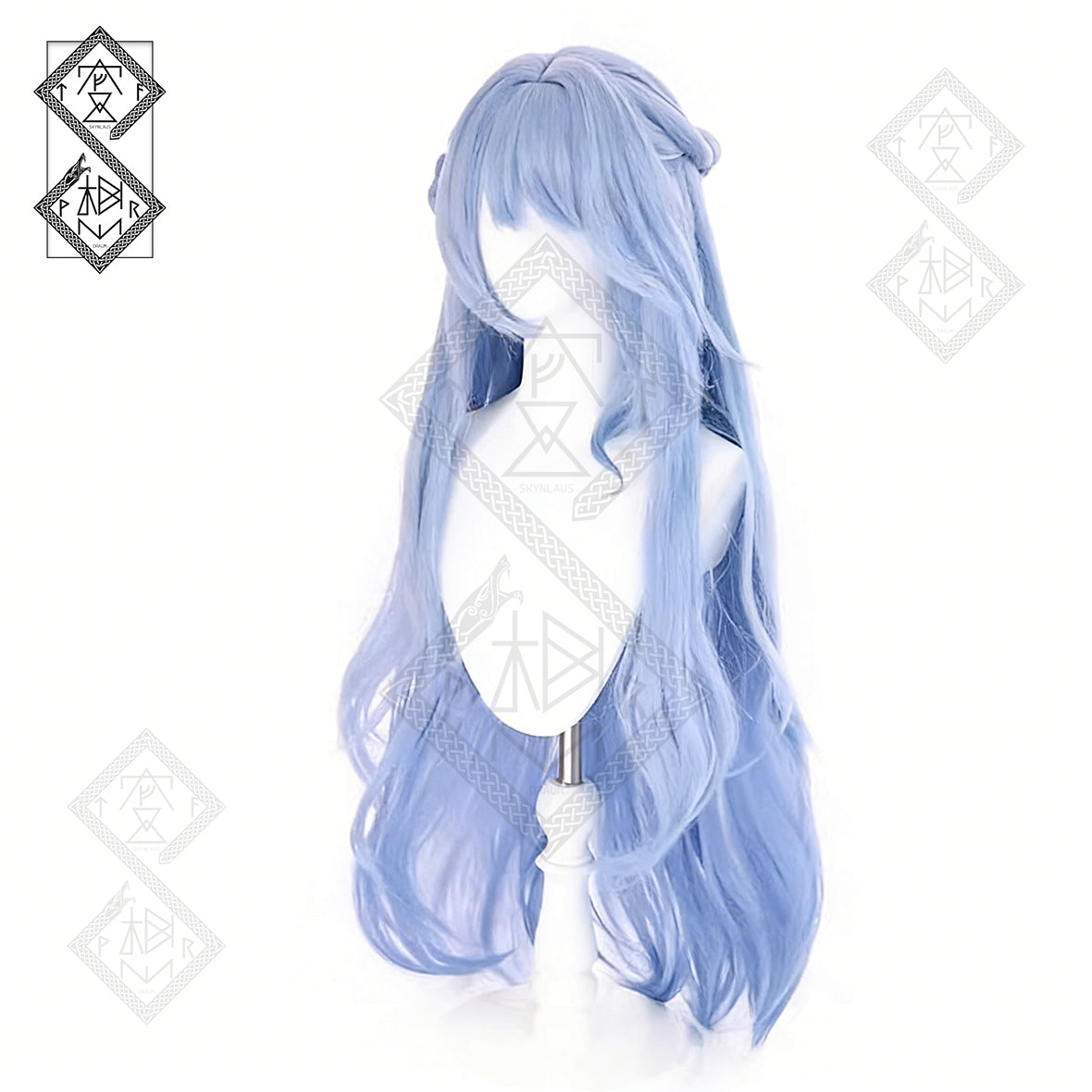 Honkai: Star Rail Robin Cosplay Wig Hair Bun Clip Anime Hairpiece Set Heat Resistant Synthetic Hair for Costume Party