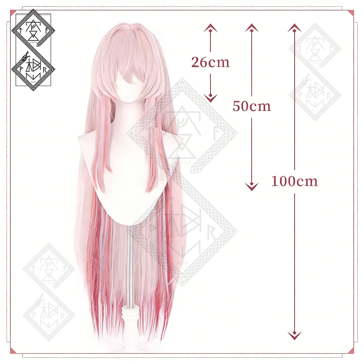 Arknights Theresa Cosplay Wig Demon Commemoration Anime Wig Heat Resistant Synthetic Hair for Costume Party