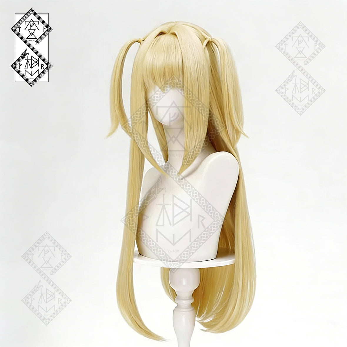 Death Note Misa Amane Cosplay Wig – Long Blonde Twin Tails | Synthetic Anime Wig