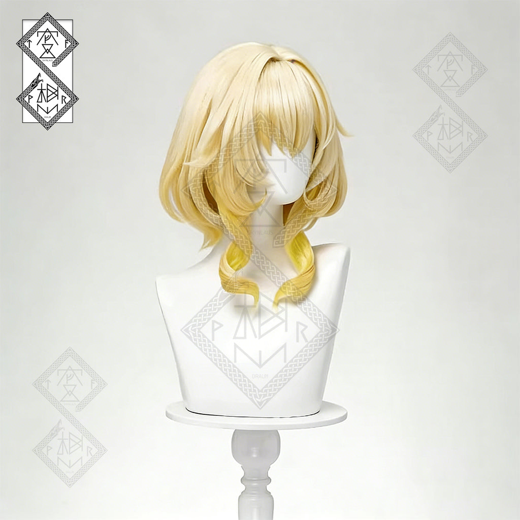 Honkai: Star Rail Aglaea Cosplay Wig – Tinted Gradient Roman Curls | Synthetic Anime Wig