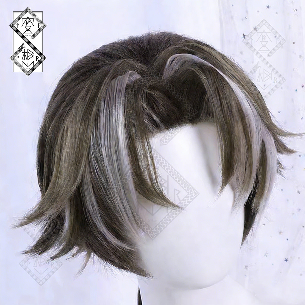 Arknights Chongyue Cosplay Wig Long Hair with Accessories Anime Wig Heat Resistant Fiber