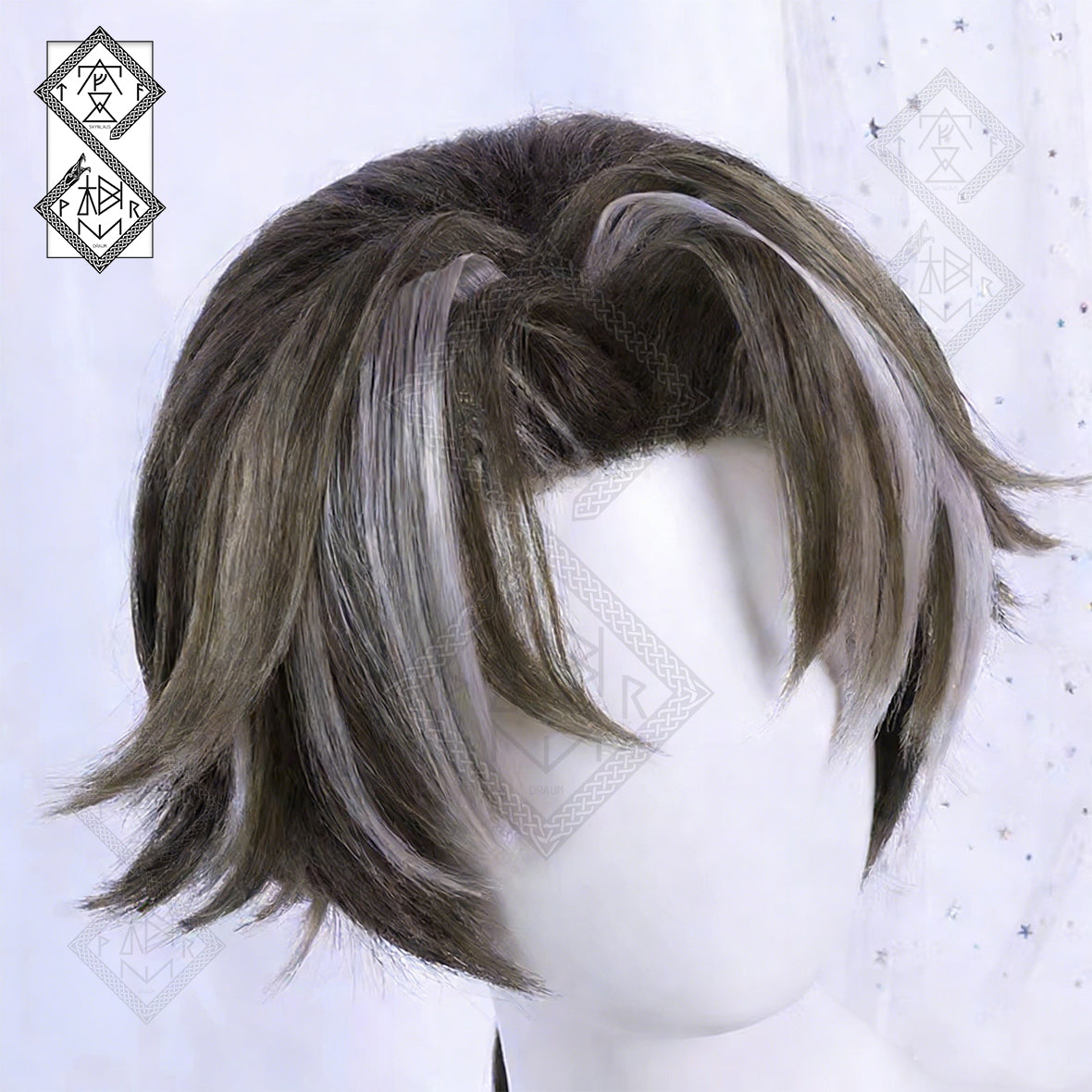 Arknights Chongyue Cosplay Wig Long Hair with Accessories Anime Wig Heat Resistant Fiber