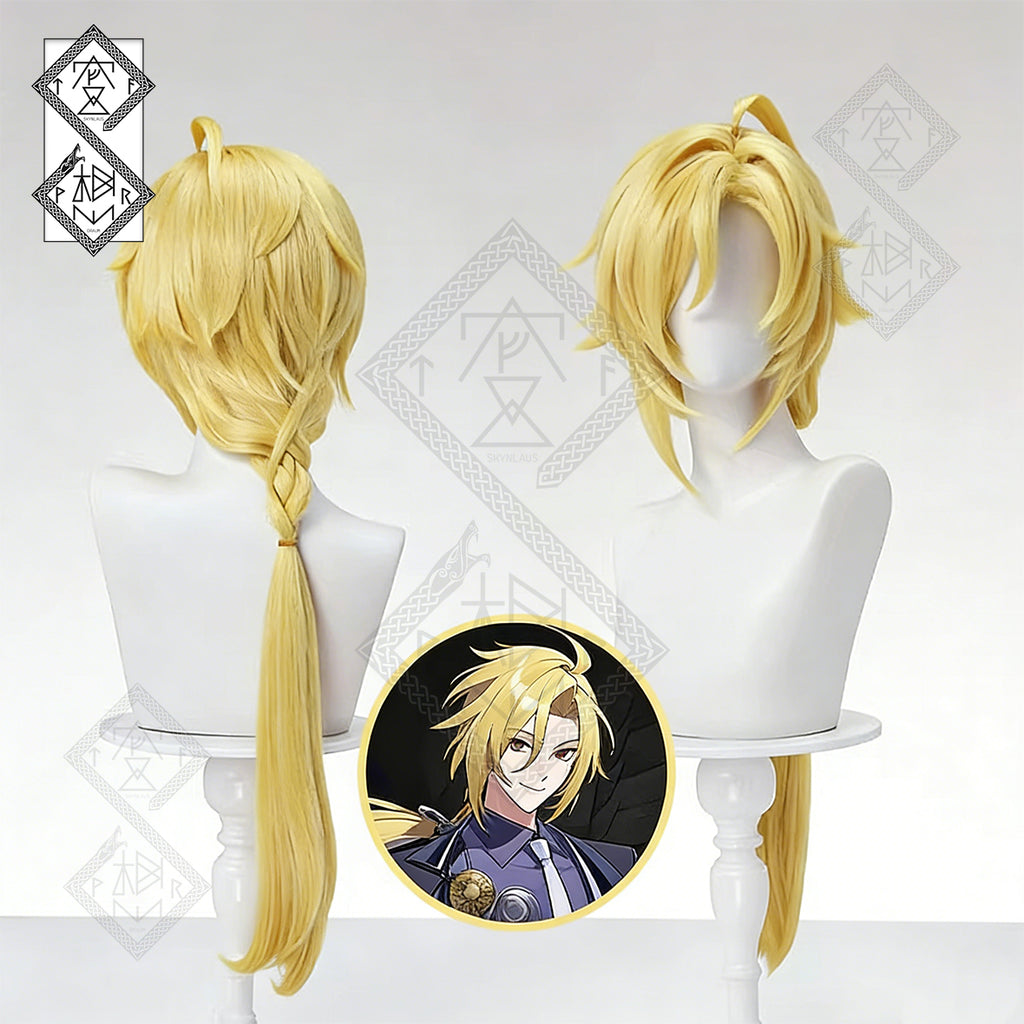 Zenless Zone Zero Hugo Cosplay Wig – Braided Low Ponytail Anime Wig | Toucan Style Realistic Cosplay Hair Heat Resistant Synthetic Wig
