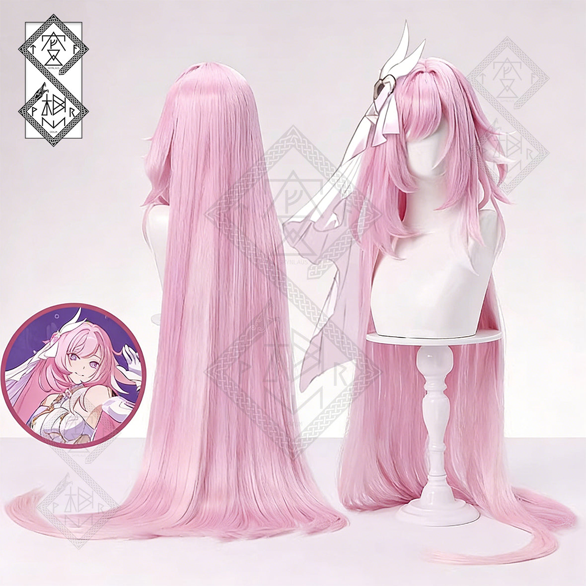 Honkai: Impact 3rd Elysia Herrscher of Human: Ego Cosplay Wig – Floral Song Anime Wig | Realistic Heat Resistant Synthetic Hair