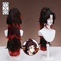 Demon Slayer Yoriichi Tsugikuni Cosplay Wig – Anime Wig with Front Hair & Tiger-Claw Clip