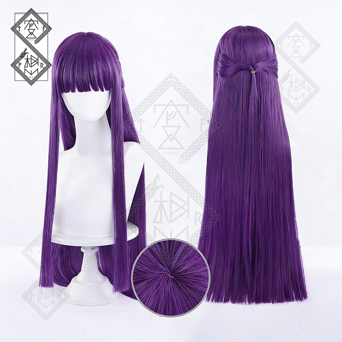 Frieren Beyond Journey’s End Cosplay Wig – Fern Long Hair & Stark Short Hair Anime Wig (Fern Version Wig)