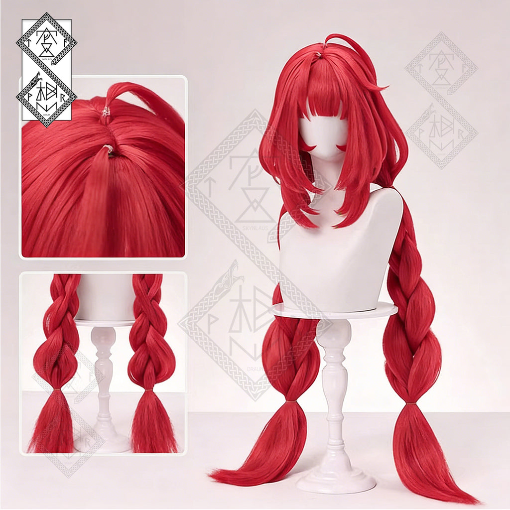 Zenless Zone Zero Ukinami Yuzuha Cosplay Wig – Braided Anime Wig with Realistic Scalp Bangs