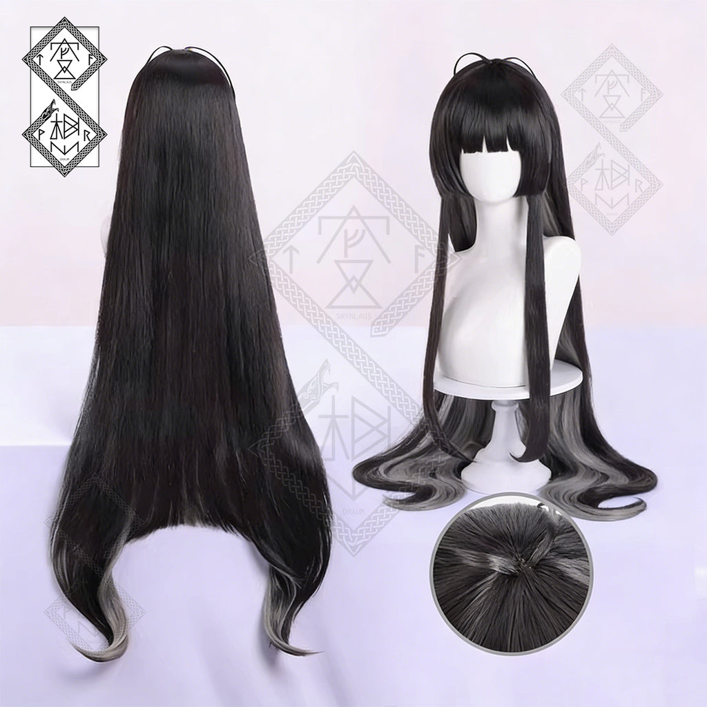 Arknights Virtuosa Cosplay Wig – Long Hime Cut Two Tone Anime Wig (2226 Ver.)