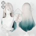 Honkai: Star Rail Firefly Cosplay Wig – Ombre Gradient Two-Tone Hair, Realistic Hairline, Heat Resistant(Style 2 - Dyed Gradient)