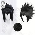 Naruto Sasuke Uchiha Cosplay Wig – Classic Spiky Up Style Heat Resistant Synthetic Hair Natural Hairline for Halloween & Comic Con (Ver.1)