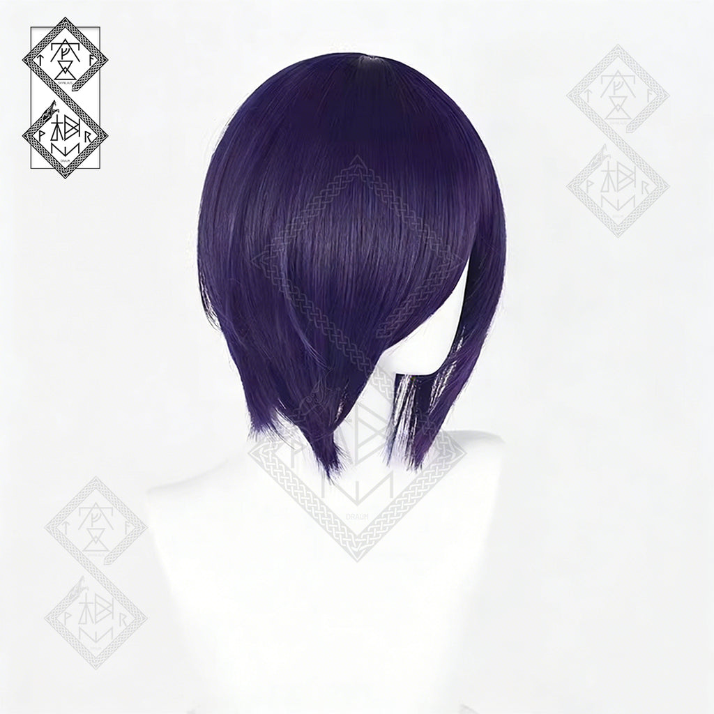Tokyo Ghoul Touka Kirishima Cosplay Wig – Realistic Short Deep Purple Hair with Natural Look