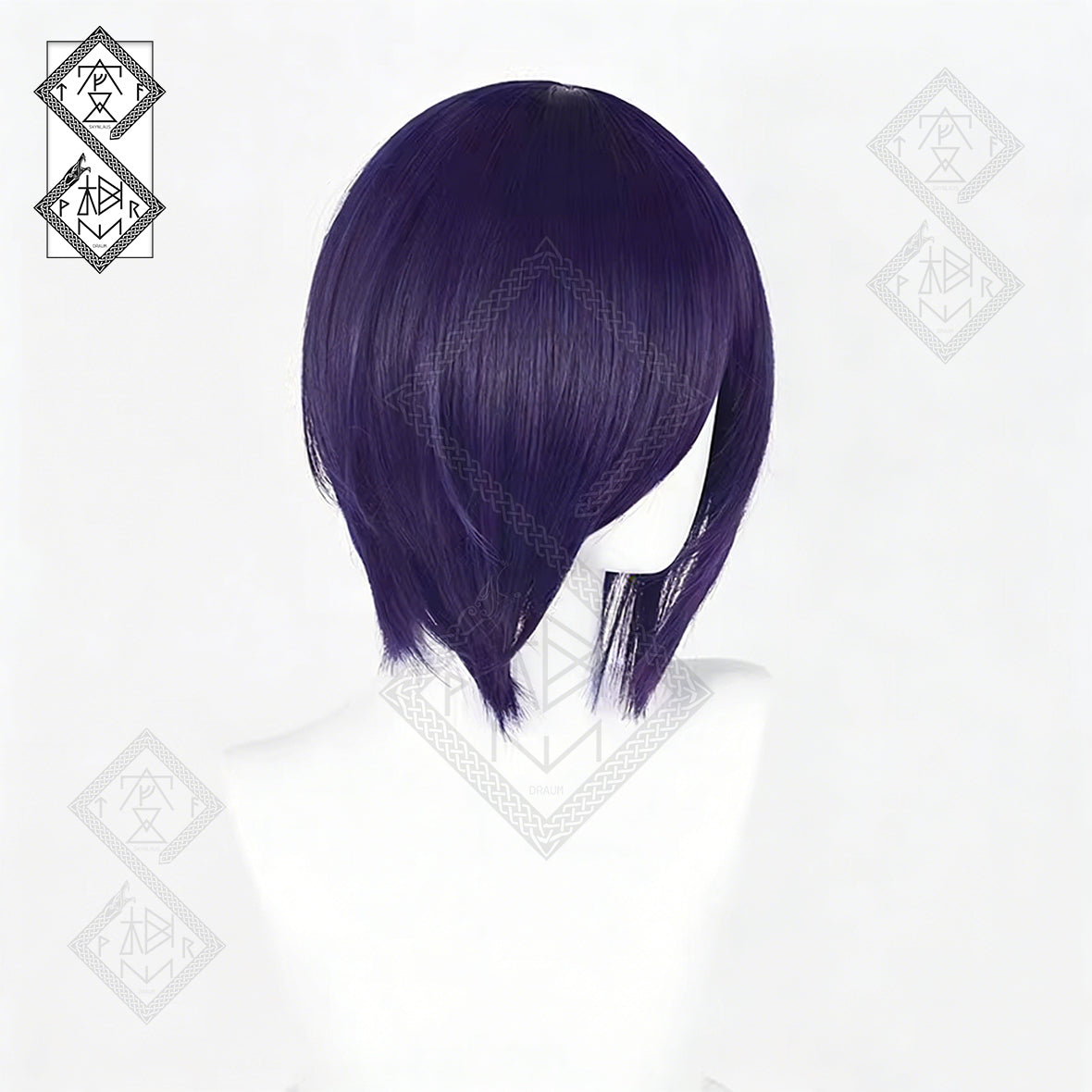 Tokyo Ghoul Touka Kirishima Cosplay Wig – Realistic Short Deep Purple Hair with Natural Look