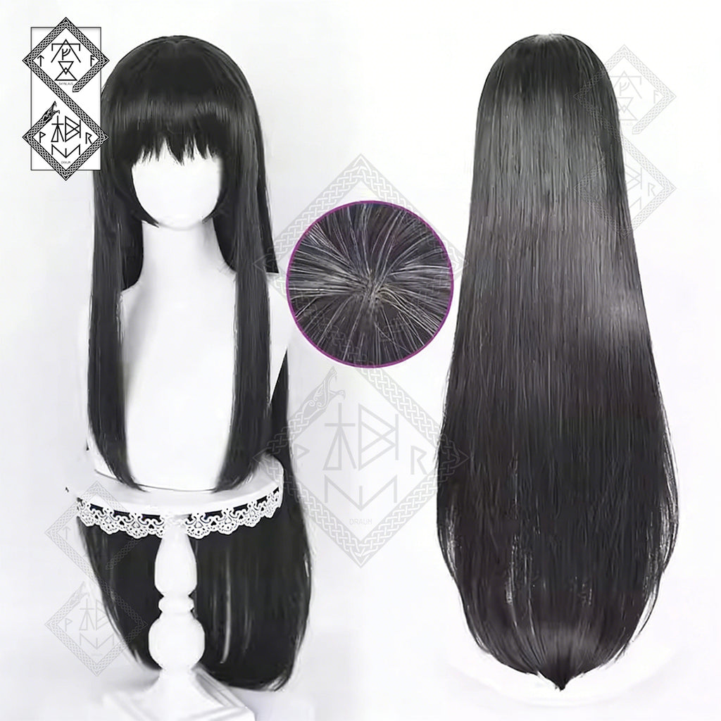 Puella Magi Madoka Magica Homura Akemi Cosplay Wig – Realistic Braided Hair(Loose Style)