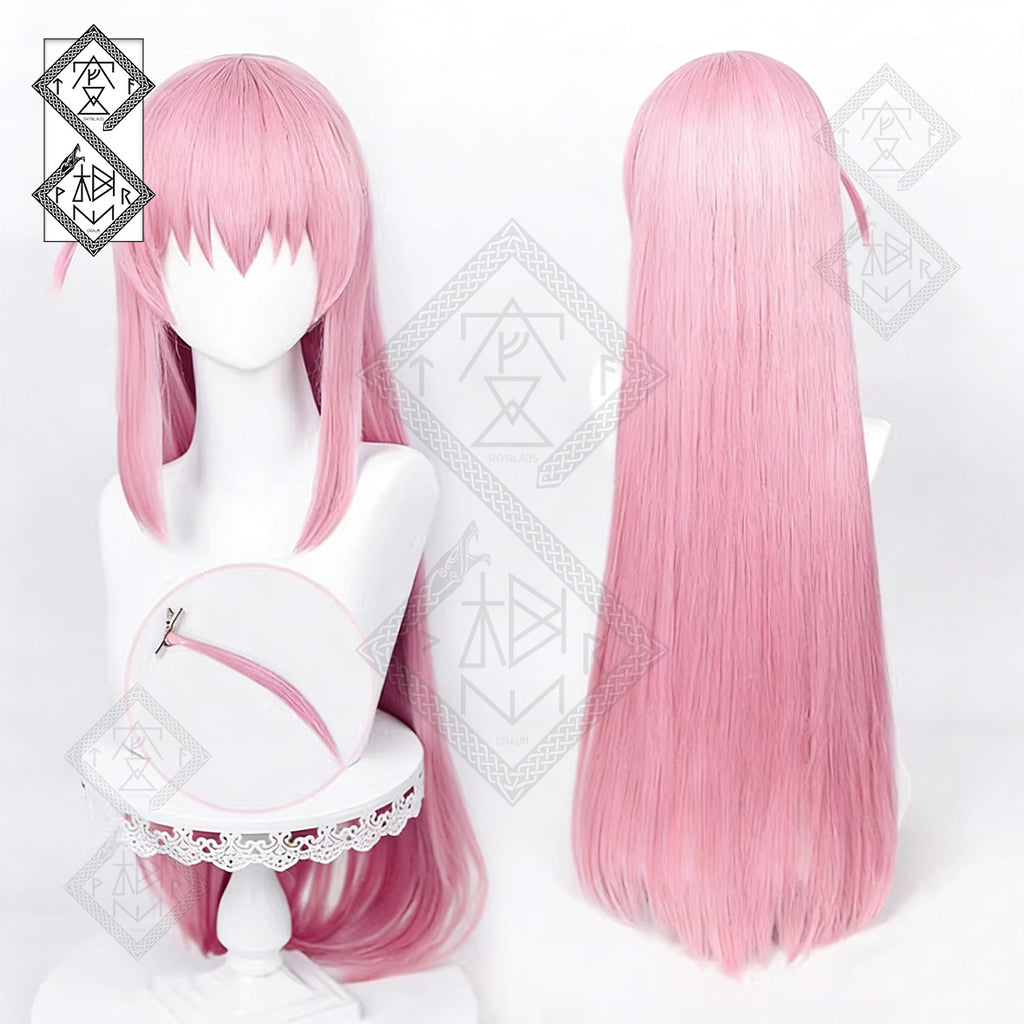 Bocchi the Rock! Hitori Gotoh Cosplay Wig – Single or Separate Braids Style(Separate Pieces Style)
