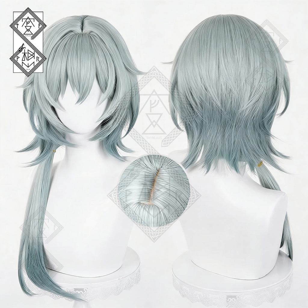 Honkai: Star Rail Anaxa Cosplay Wig – Long Flowing Tail Hair(Ver.1)
