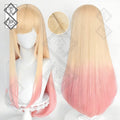 Marin Kitagawa Cosplay Wig – My Dress-Up Darling Blonde to Pink Gradient Anime Wig for Costume & Halloween(Style 2: Two-Tone Wig)