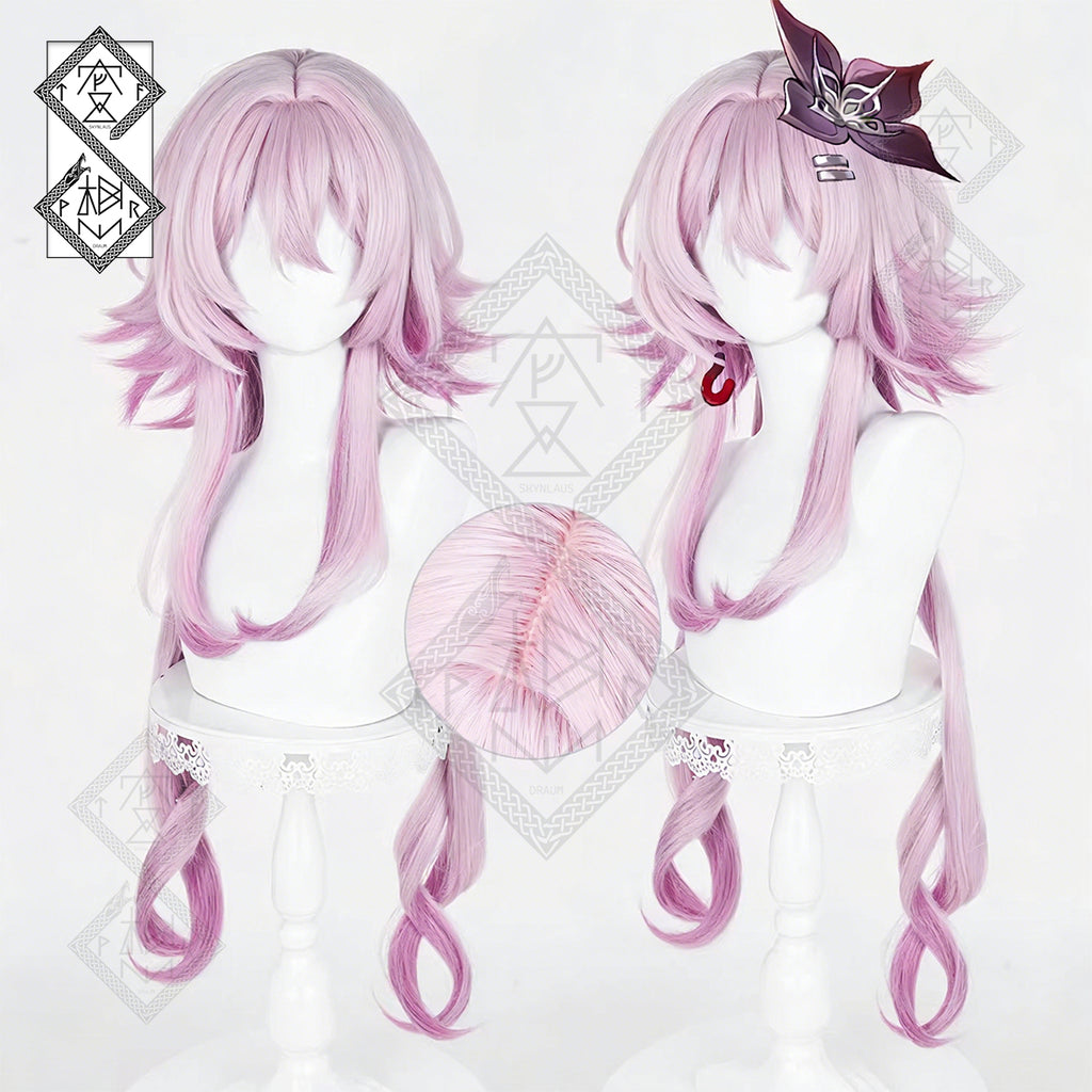 March 7th Evernight Cosplay Wig – Honkai Star Rail Pink Anime Wig Heat Resistant for Costume & Halloween