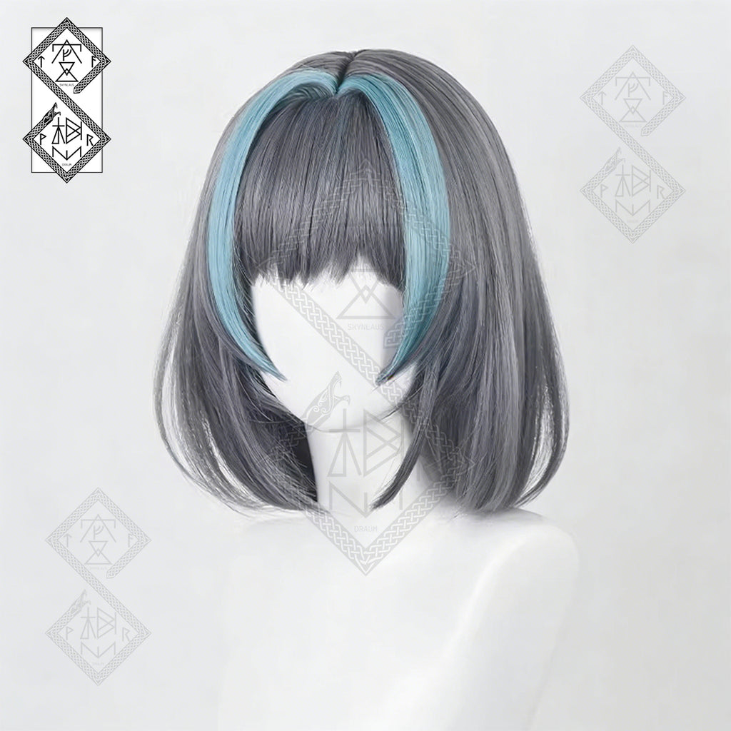 Cheshire Cosplay Wig – Azur Lane Mixed Color Realistic Anime Wig Heat Resistant Synthetic Hair
