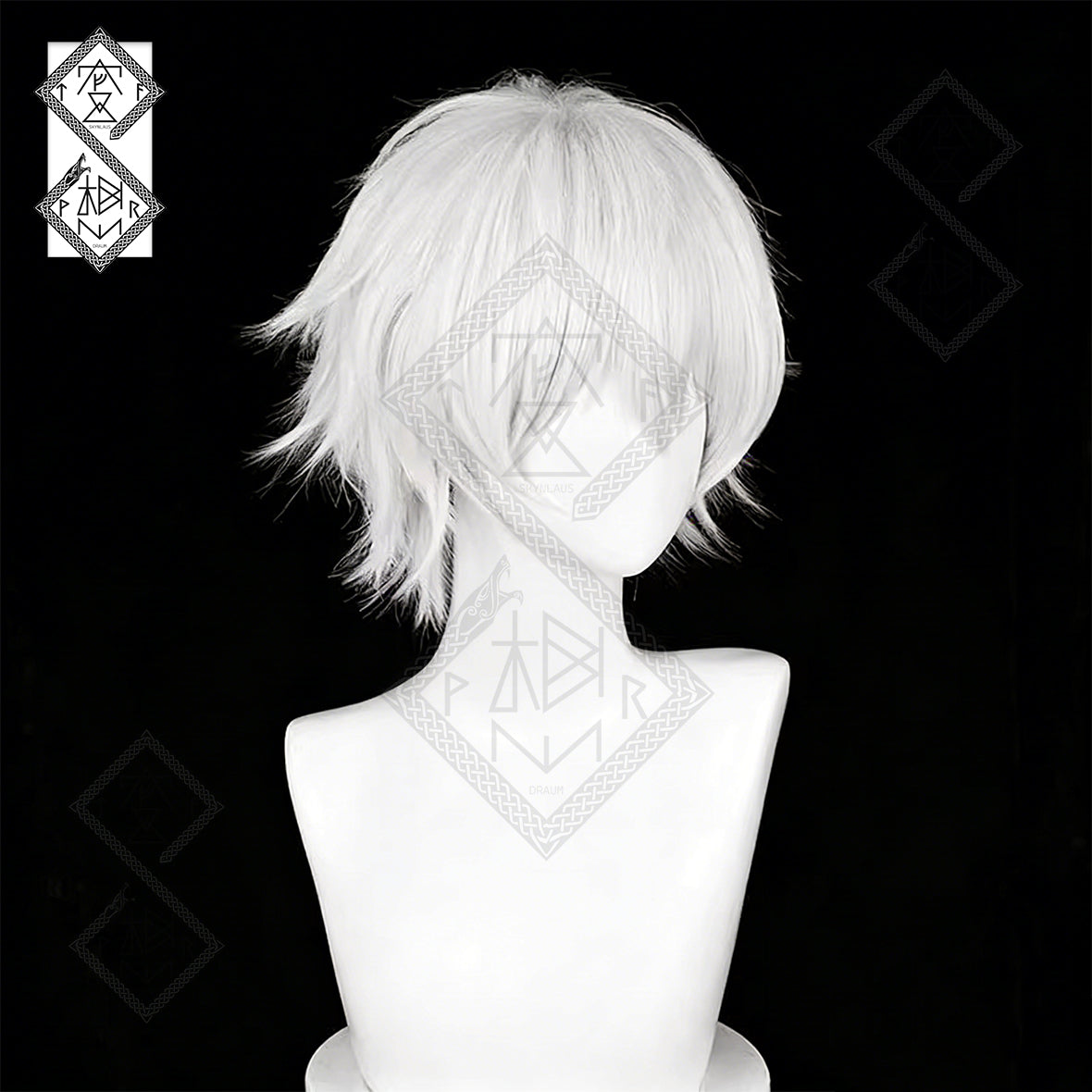 Ken Kaneki Cosplay Wig Silver White Hair Tokyo Ghoul Anime Costume Wig