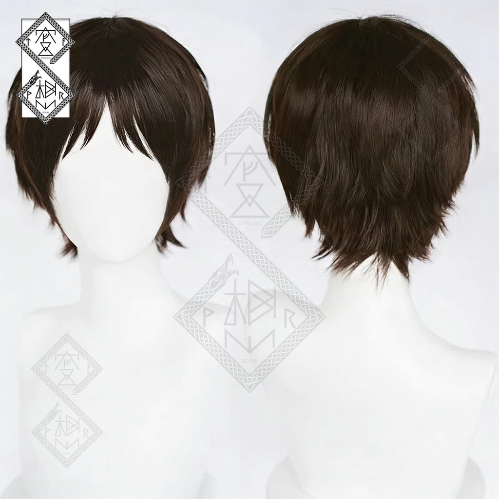 Eren Yeager Mikasa Ackerman Cosplay Wig – Smooth Easy Style Anime Hair Attack on Titan(Ver.1 Eren Wig)