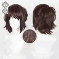 Hange Zoe Cosplay Wig – Sasha Half-Up Dark Brown Anime Hair Attack on Titan(Ver.2 Half-up + Single U-clip)