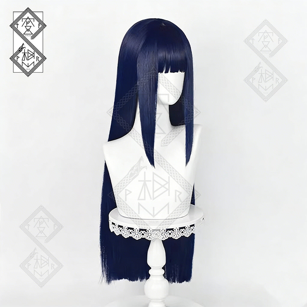 Naruto Hinata Hyuga Cosplay Wig – Realistic Blue-Black Anime Hair