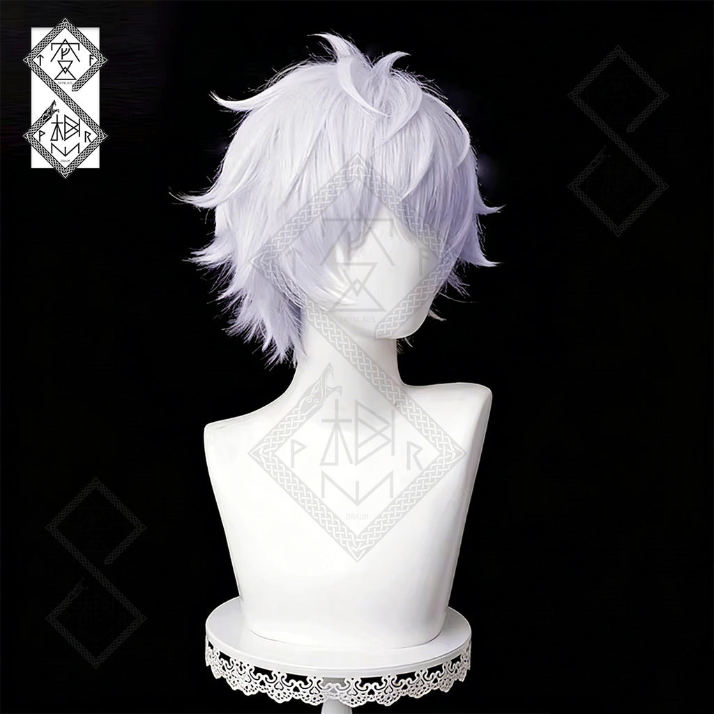 Jujutsu Kaisen Satoru Gojo Cosplay Wig – Spiky & Tousled, Custom Color, Easy Styling(Ver.1 Loose Hair Version)