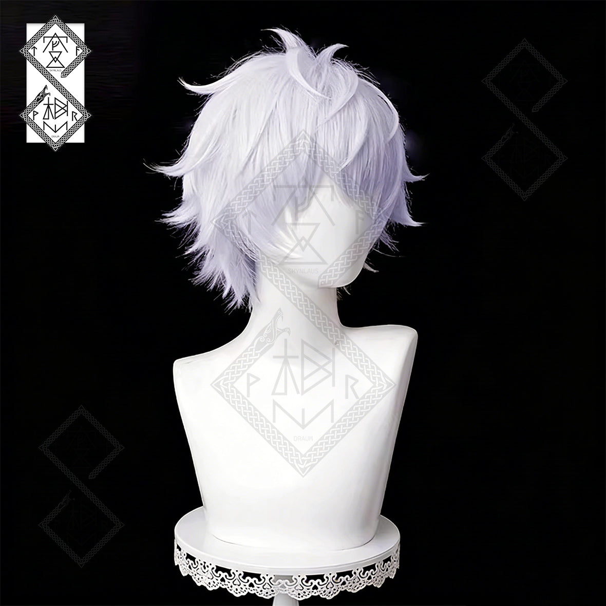 Jujutsu Kaisen Satoru Gojo Cosplay Wig – Spiky & Tousled, Custom Color, Easy Styling(Ver.1 Loose Hair Version)