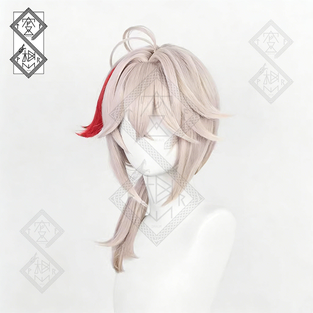 Genshin Impact Kaedehara Kazuha Cosplay Wig – Realistic, Pre-Styled Bangs