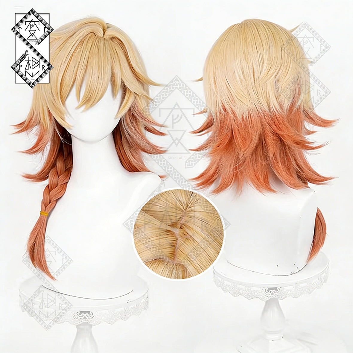 Honkai: Star Rail Mydei Cosplay Wig – Gradient Braided Hair, Heat Resistant(Ver.1)