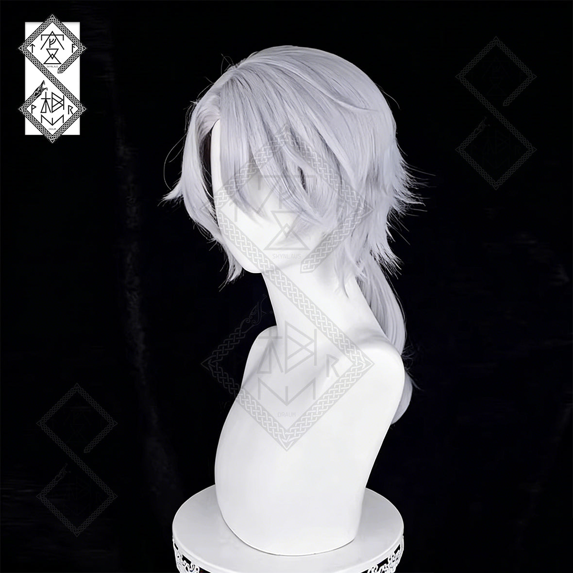 Identity V Embalmer-Gate Cosplay Wig – Integrated Curly Ponytail, Heat Resistant
