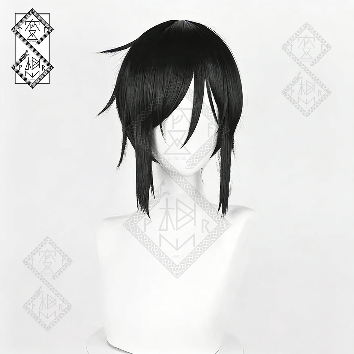 Black Butler Sebastian Michaelis Cosplay Wig – Heat Resistant Black Anime Wig for Cosplay