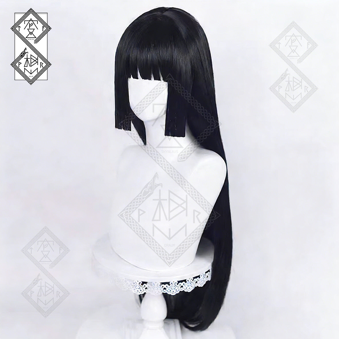 Kakegurui Yumeko Jabami Cosplay Wig - Princess Cut, Dark Anime Style, Heat-Resistant