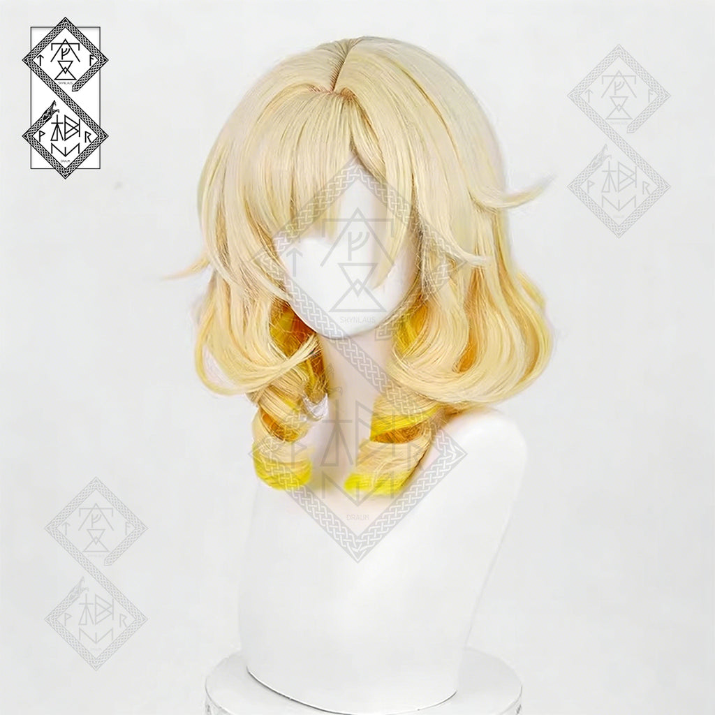 Honkai: Star Rail Aglaea Cosplay Wig - Realistic Roman Curls, Heat-Resistant