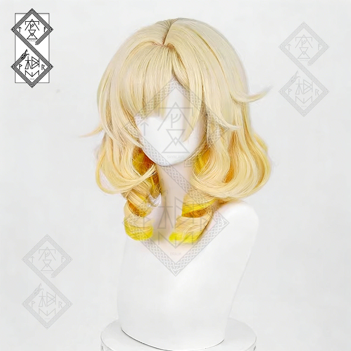 Honkai: Star Rail Aglaea Cosplay Wig - Realistic Roman Curls, Heat-Resistant