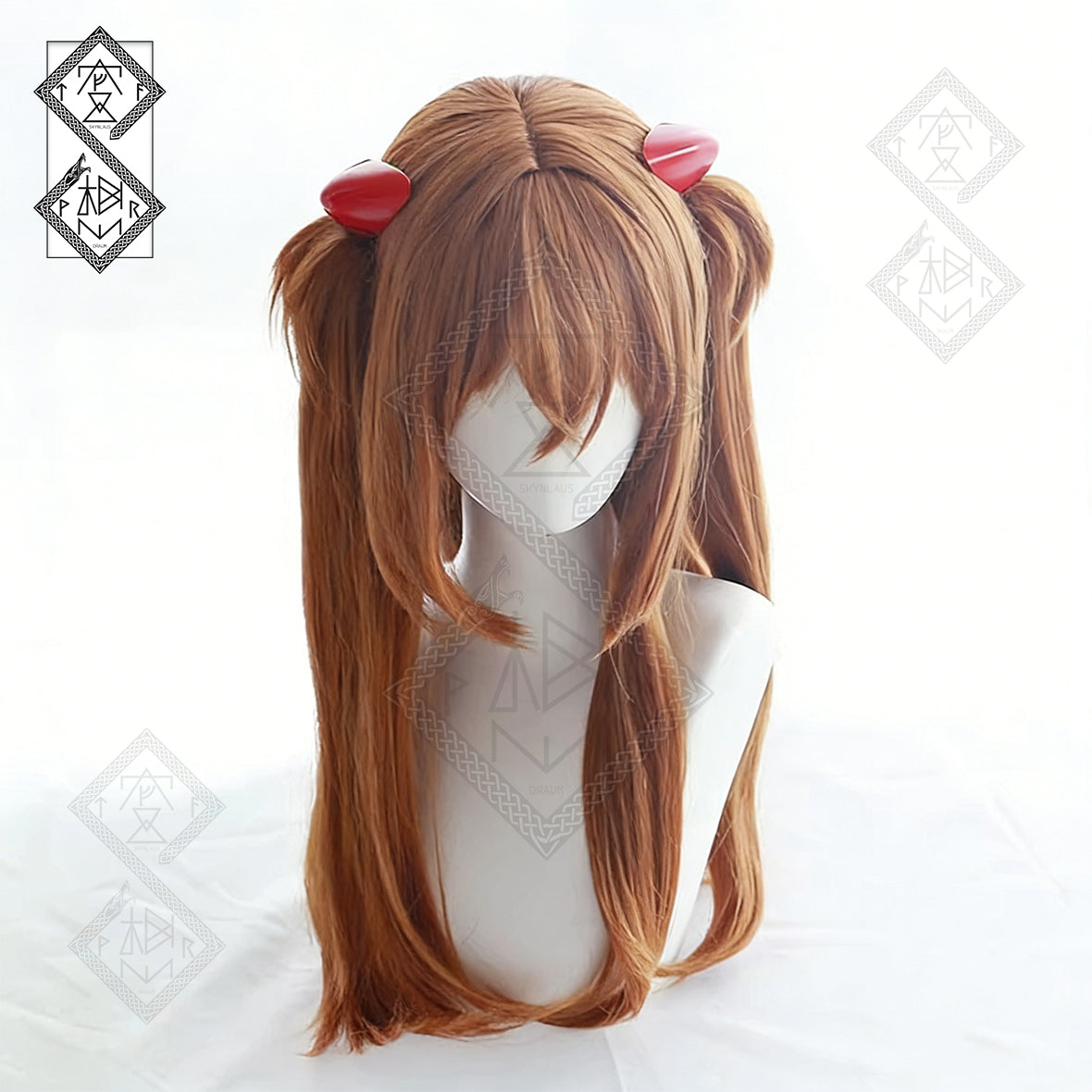 Asuka Langley Cosplay Wig – Neon Genesis Evangelion Mixed Fiber Anime Hair(Ver.1 Basic Version)