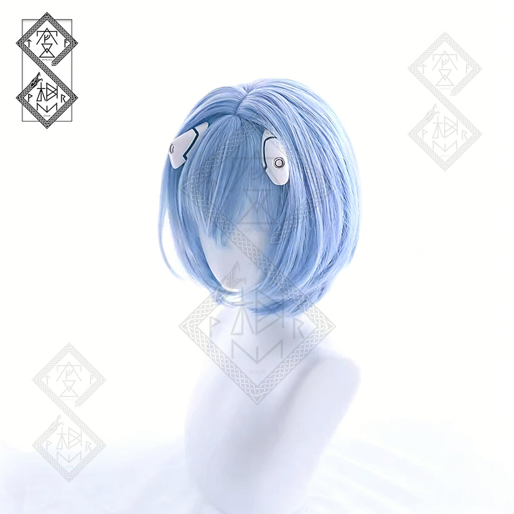 Neon Genesis Evangelion Rei Ayanami Cosplay Wig | Heat Resistant Anime Wig