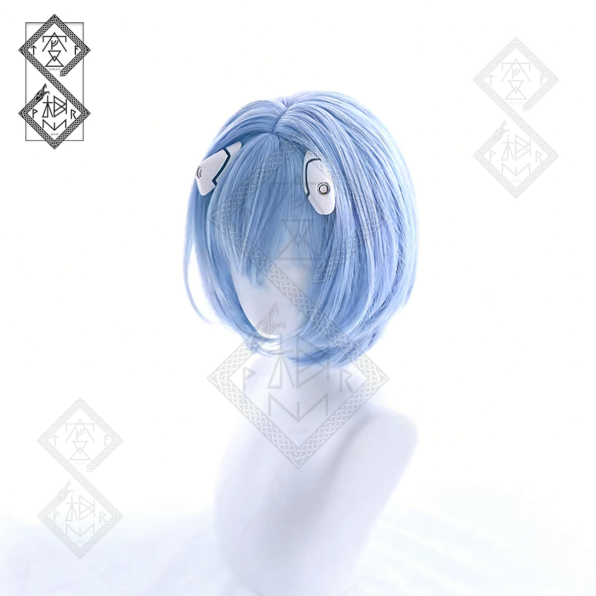 Neon Genesis Evangelion Rei Ayanami Cosplay Wig | Heat Resistant Anime Wig