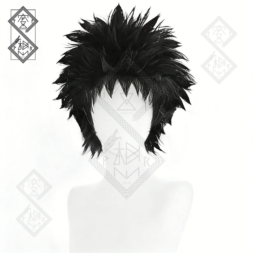 Obito Uchiha Cosplay Wig Naruto | Spiky Anime Wig | Heat Resistant Synthetic Hair