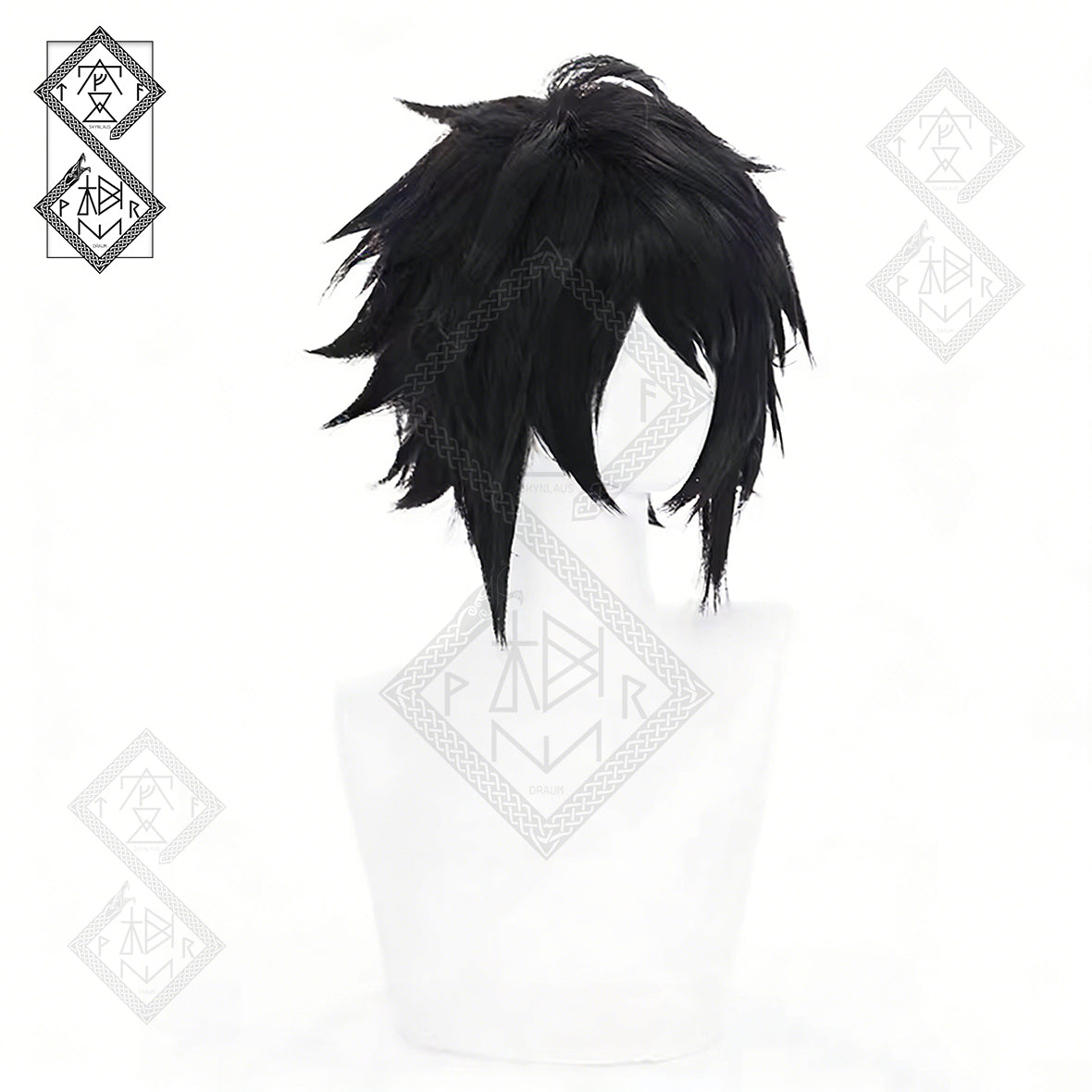 Death Note L Lawliet Cosplay Wig | Messy Black Anime Wig | Heat Resistant Synthetic Hair