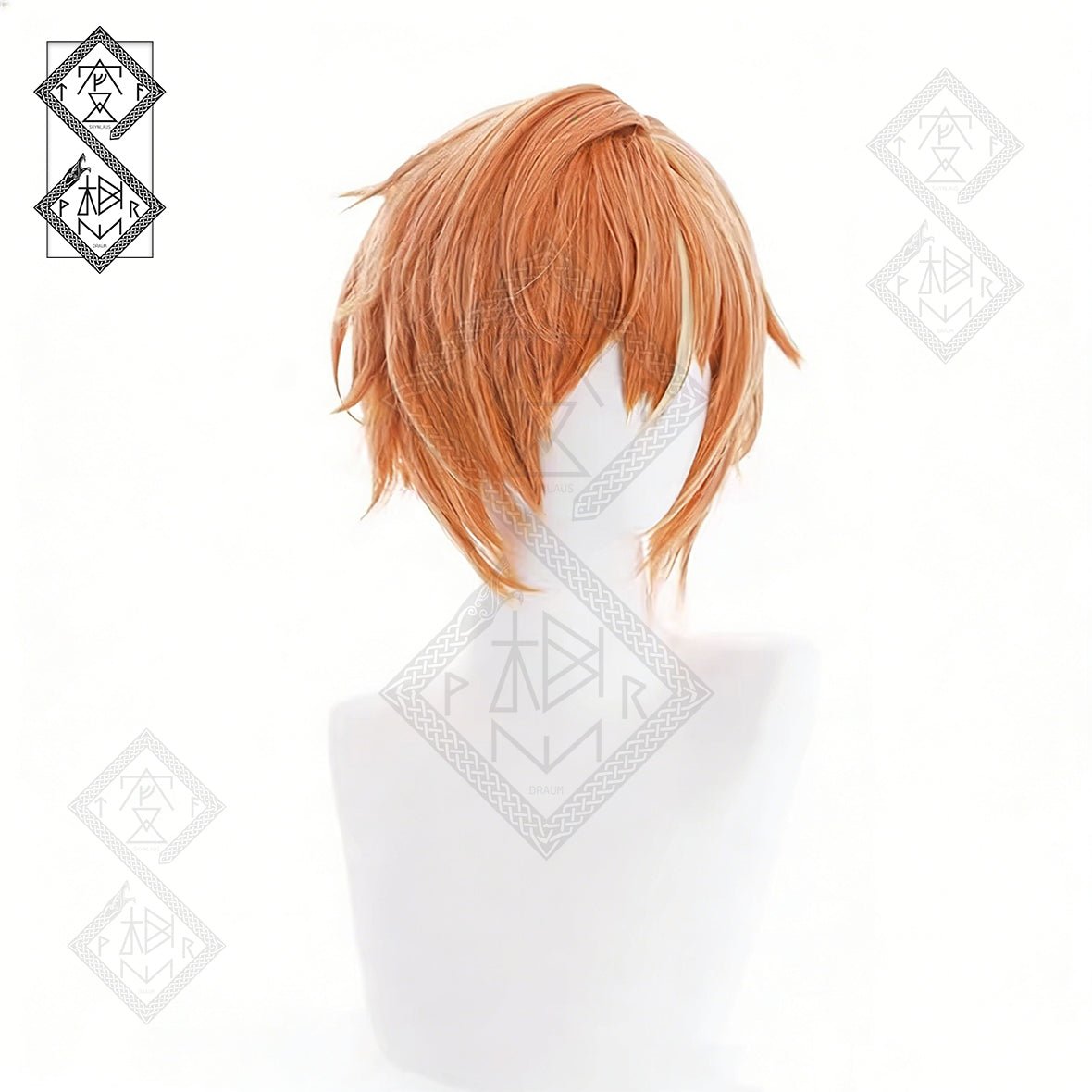 Project SEKAI Akito Shinonome Wig Colorful Stage Cosplay Wig Orange Anime Hair Styled Wig