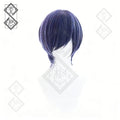 Black Butler Ciel Phantomhive Cosplay Wig Mixed Fiber Short Blue Anime Wig Crossplay Costume Hair(Ver.2 Short Hair)