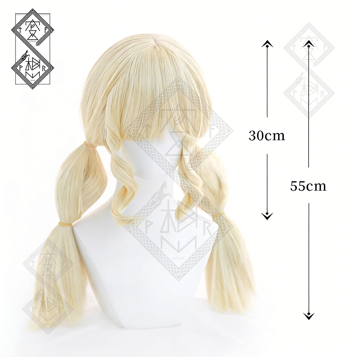 Identity V × Sanrio My Melody Cheerleader Lily Barriere Cosplay Wig Cute Pink Blonde Heat Resistant Costume Hair Wig