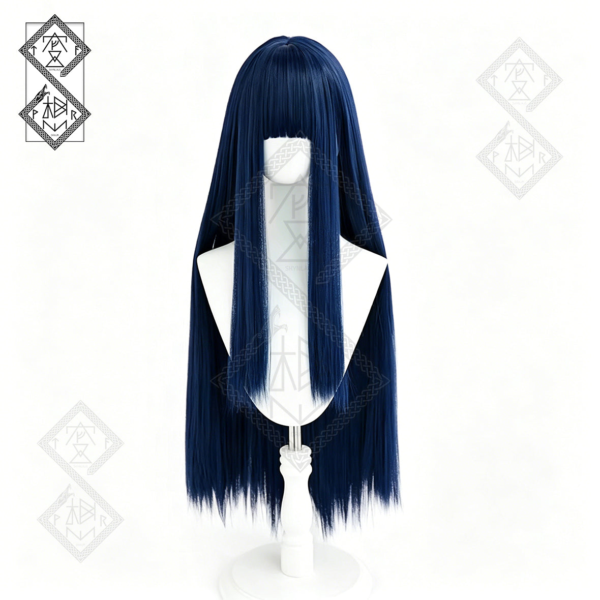 Hinata Hyuga Cosplay Wig Naruto Styled Long Dark Blue Anime Wig Heat Resistant Synthetic Hair Halloween Costume for Women
